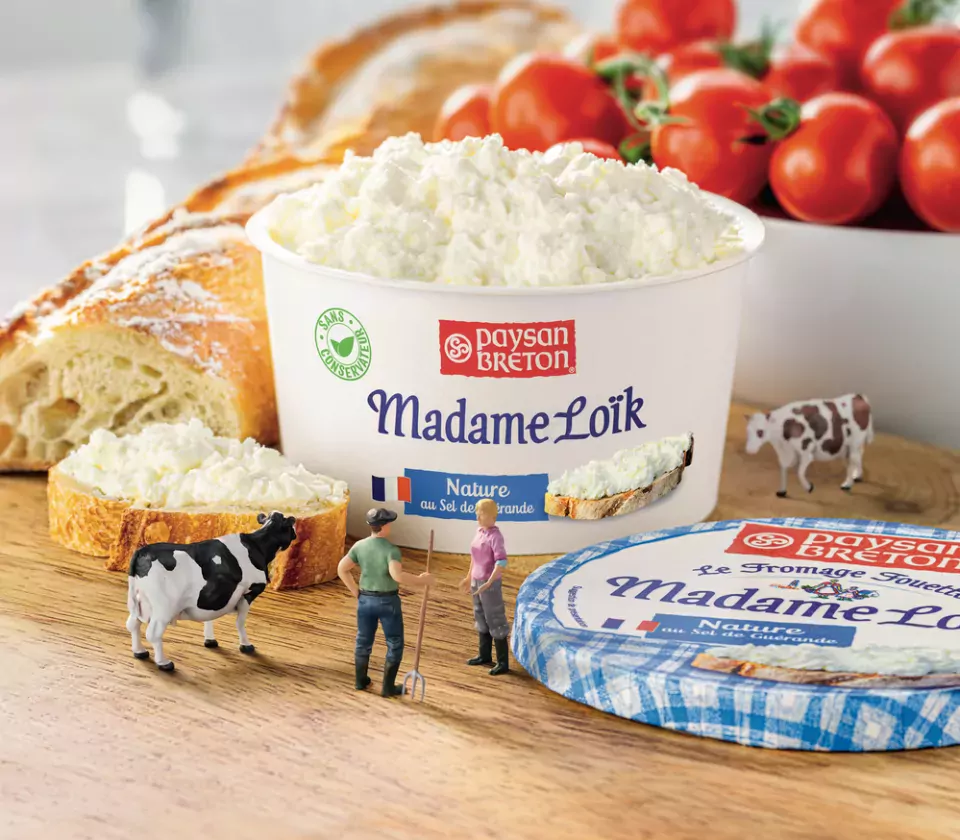 Onze opgeklopte kaas Madame Loïk