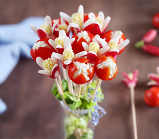 Bouquet de radis et tomates