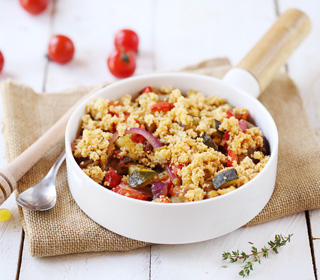 Recette crumble de ratatouille