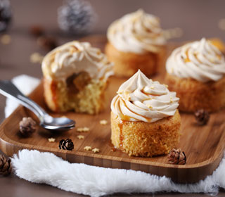 Muffin Poire cannelle caramel