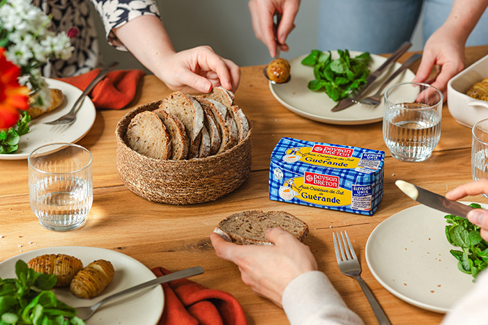 table beurre moulé sel de guérande paysan breton