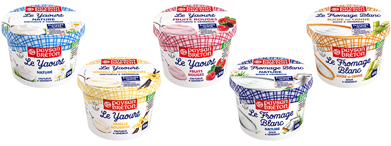 yaourts et fromages blancs paysan breton