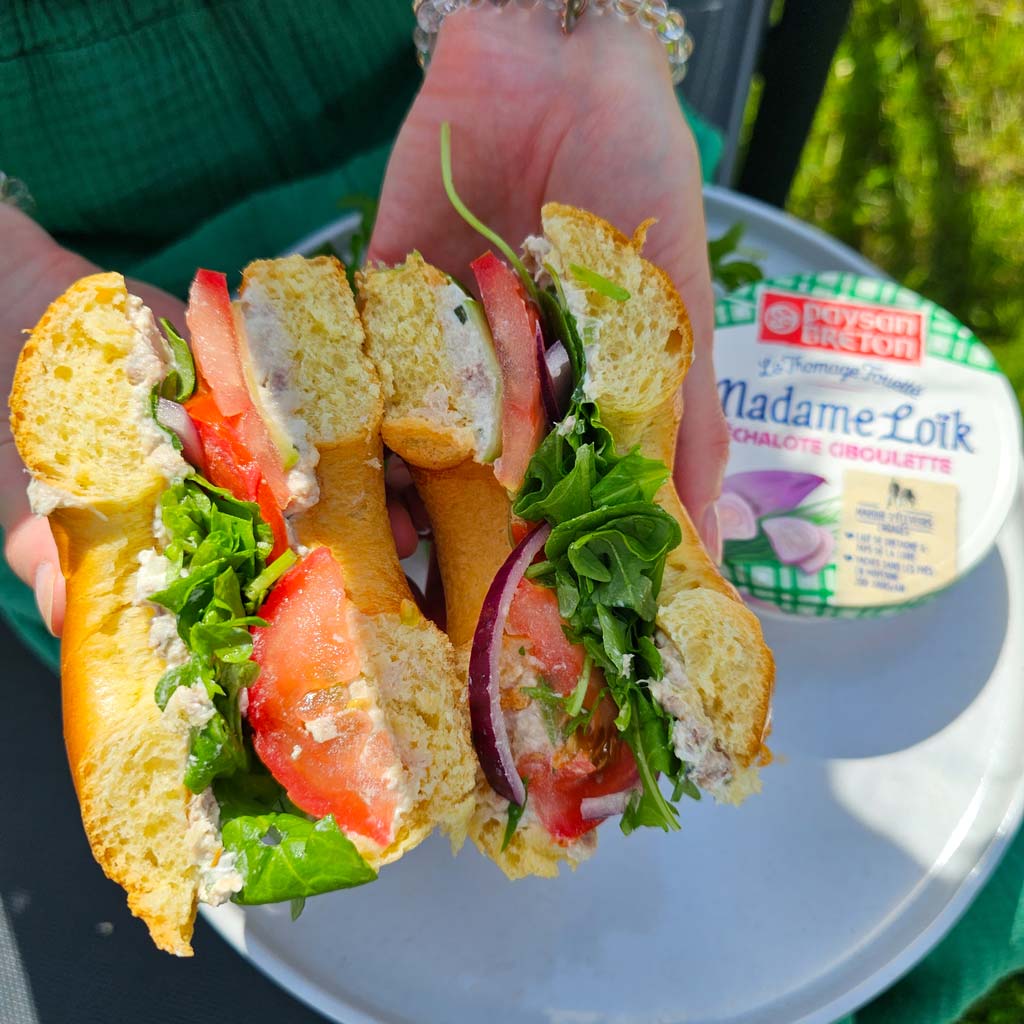 Recette bagel thon crudités