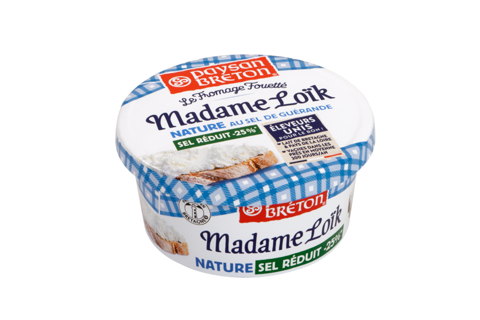 packshot fromage fouetté madame loik nature sel réduit