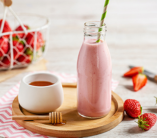 Yaourt à boire à la fraise