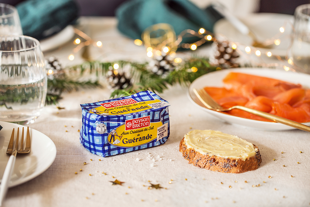table festive beurre moulé sel de guérande