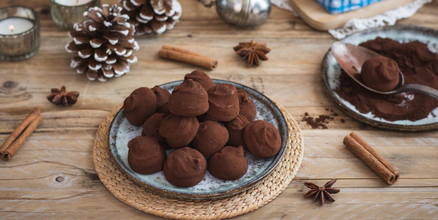 Truffes au chocolat et thé chaï