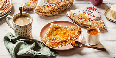 Crêpes Paysan Breton à la compoté de fruits