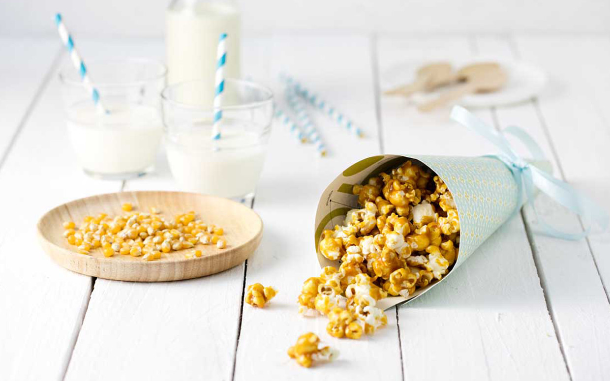 Pop Corn caramélisés au beurre demi-sel