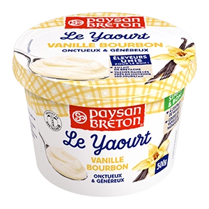 Yaourt vanille bourbon paysan breton
