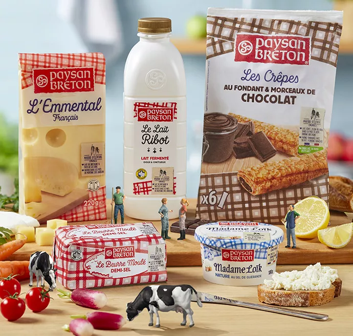 gamme paysan breton produit laitier