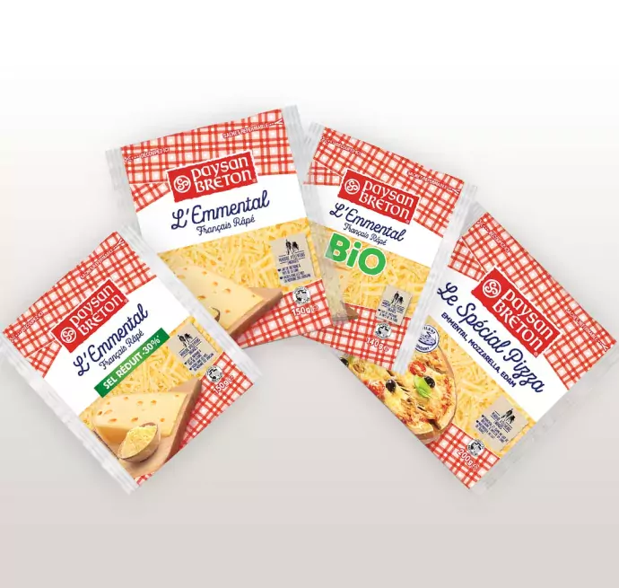 Our grated cheeses Paysan Breton