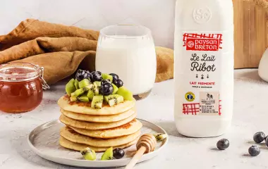 lait ribot petit dejeuner pancakes paysan breton