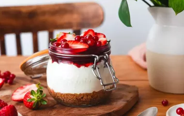 Cheesecake sans cuisson aux fruits rouges