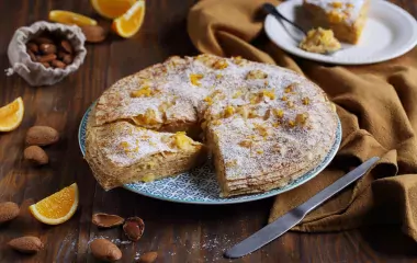 Gâteau de crêpes façon galette des rois