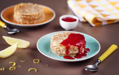 Petits gâteaux de Crêpes La Vanillée au citron