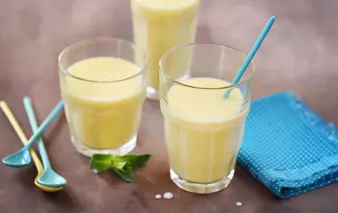 recette smoothie ananas lait fermenté thé vert menthe paysan breton