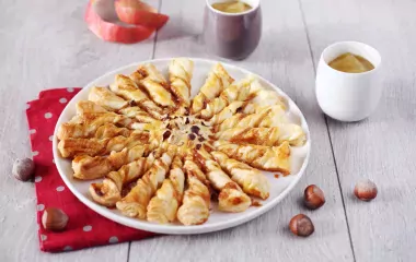 Tarte-Soleil feuilletée au caramel