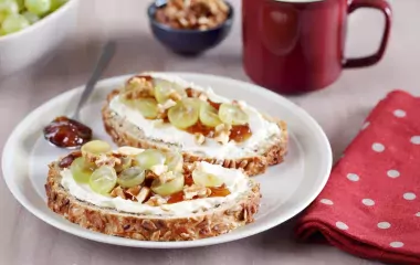 Recette Tartines au Fromage Fouetté Madame Loïk et confiture de figues