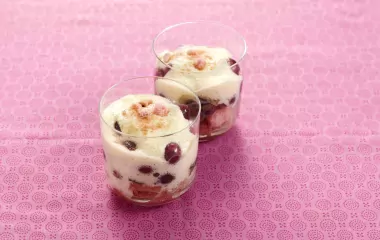 Tiramisu figues raisins en verrines