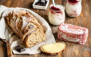 Pain rustique sans pétrissage