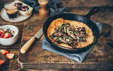 Dutch baby pancakes aux champignons