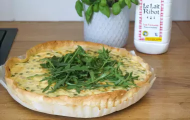 Quiche aux petits pois et Lait Ribot