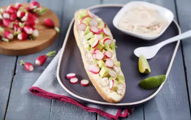 Tartines aux rillettes de cabillaud