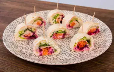 Recette wrap betteraves crudités Madame Loïk Paysan Breton