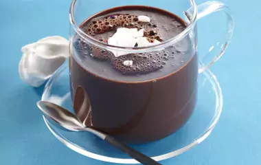 Chocolat chaud à la vanille