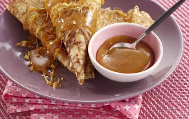 Crêpes La Vanillée sauce caramel au pain d’épices