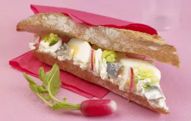 Sandwich craquant à la sardine