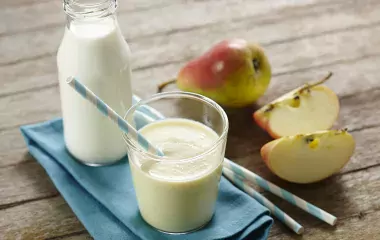 Smoothie pomme poire au Lait Ribot