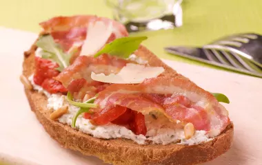 Bruschetta de pancetta