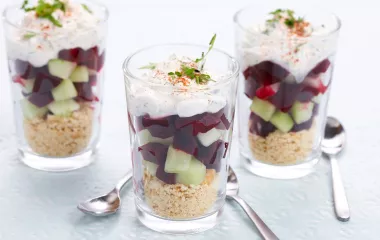 verrine concombre betterave tiramisu