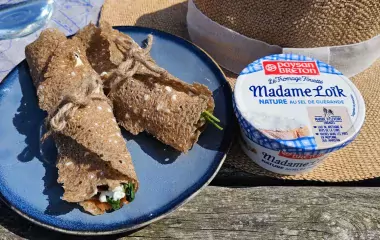 wrap crêpe blé noir fromage fouetté madame loik