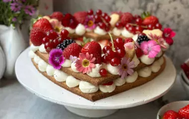 Couronne de biscuit cœur