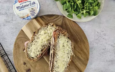 croque monsieur jambon fromage fouetté madame loik paysan breton 
