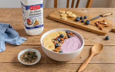 Smoothie bowl aux fruits rouges plaisir onctueux paysan breton