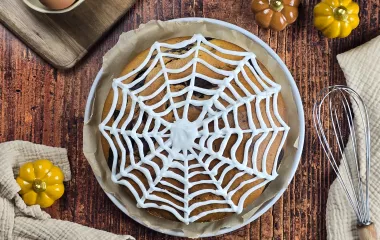 gâteau marbré d'halloween