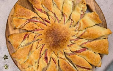 Feuilleté soleil au jambon et Madame Loïk