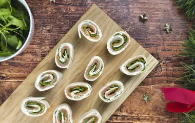 Wraps au saumon fumé, roquette et Madame Loïk