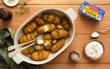 pomme de terre hasselback beurre moulé sel de guérande paysan breton
