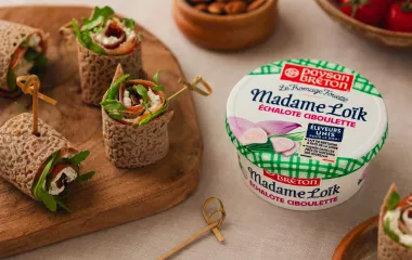 Wraps au jambon et au fromage fouetté Madame Loïk