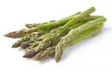 Cooked green asparagus