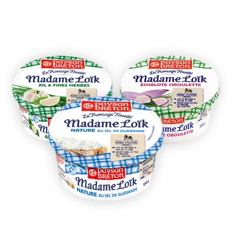 Nos fromages fouettés Madame Loïk