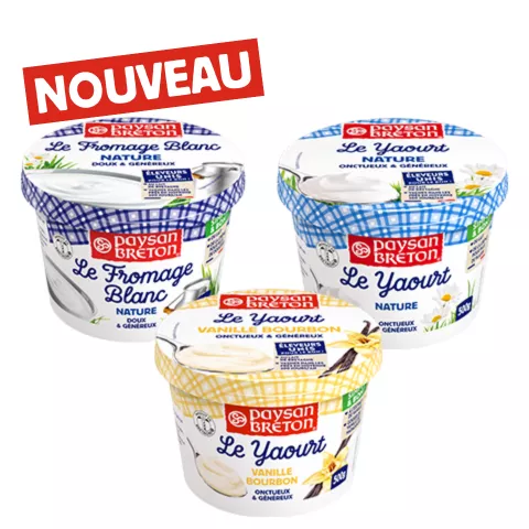 yaourts et fromages blancs paysan breton