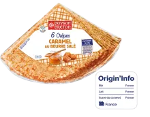 Crêpes traditionnelles caramel au beurre salé paysan breton