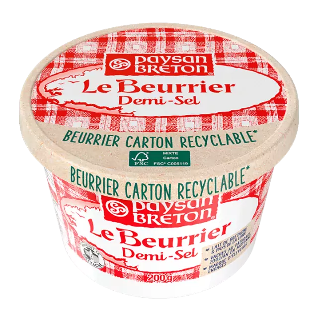 Kuipje halfgezouten boter Paysan Breton