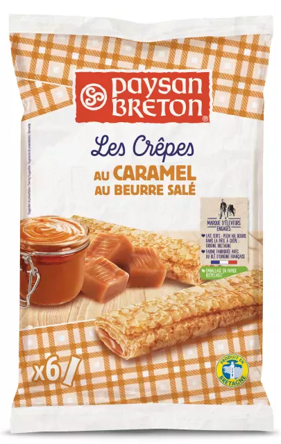 Les Crêpes Fourrées Au Caramel au Beurre Salé Paysan Breton